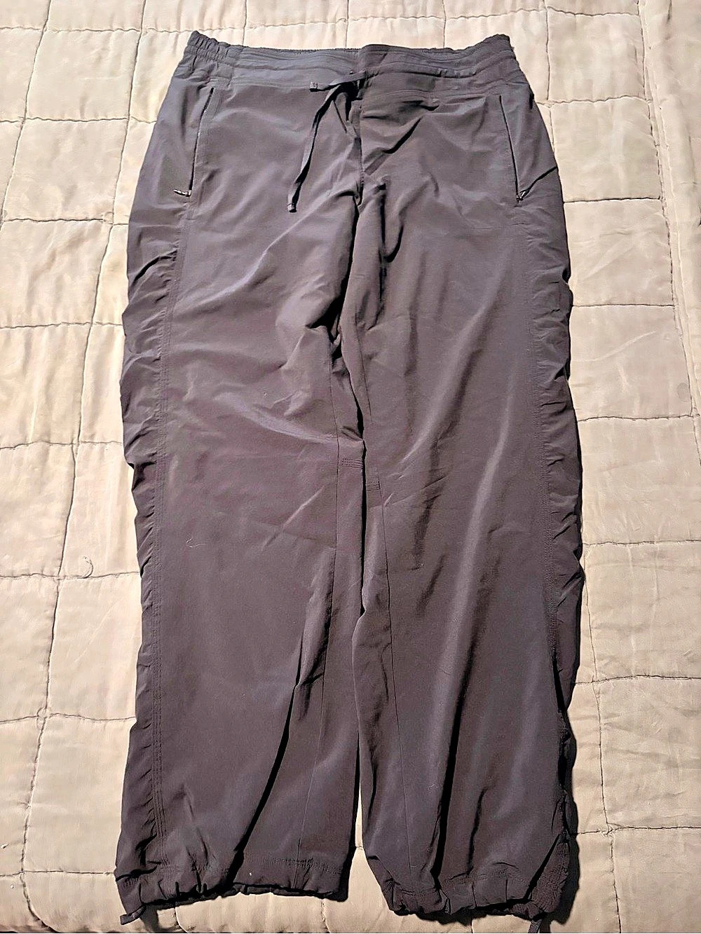 Athleta Altitude Fleece Lined High Rise Pant Black Waist 12P